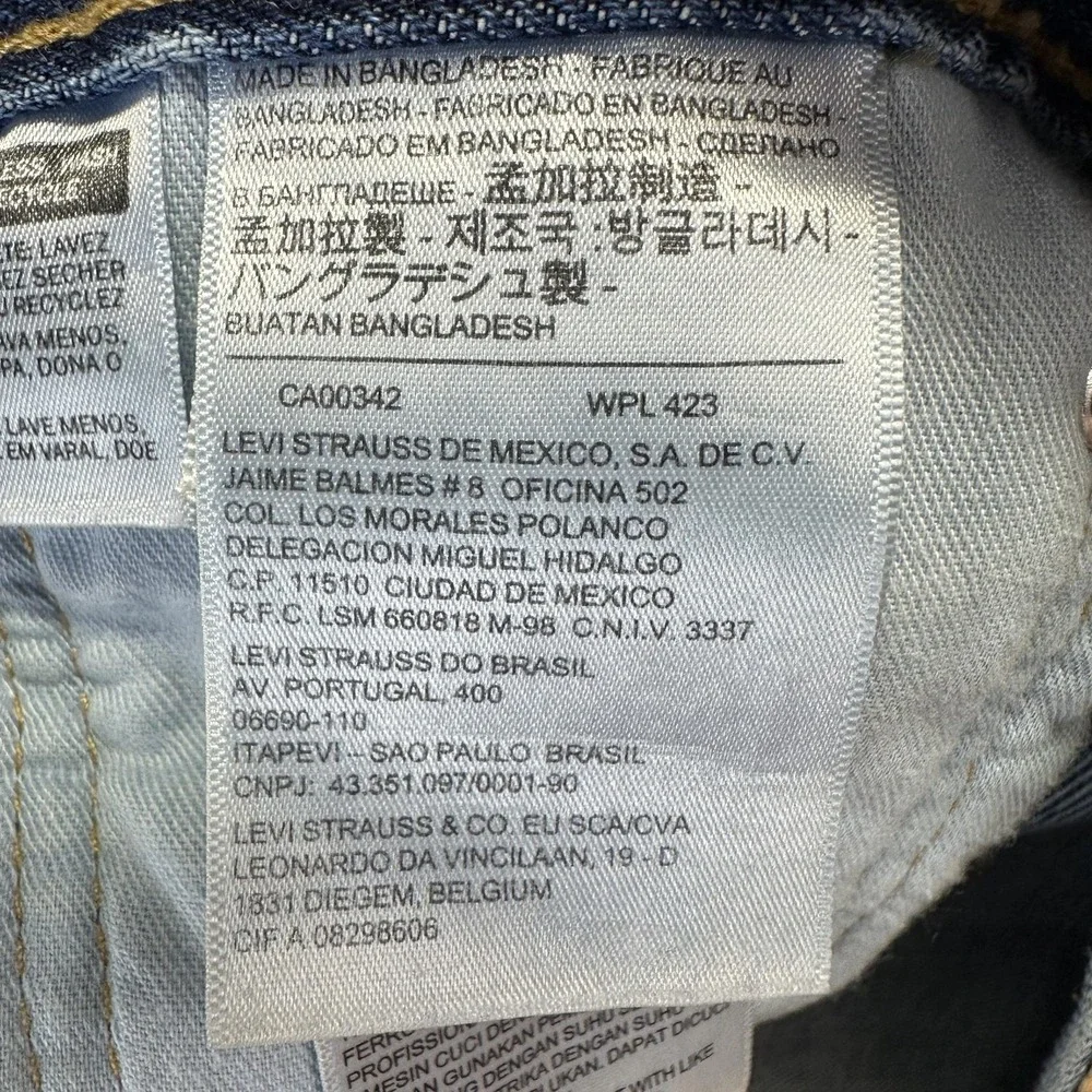 Levis‎ 541 Jeans Mens 38x30 Blue Denim Athletic Taper Mid Rise Casual Pants